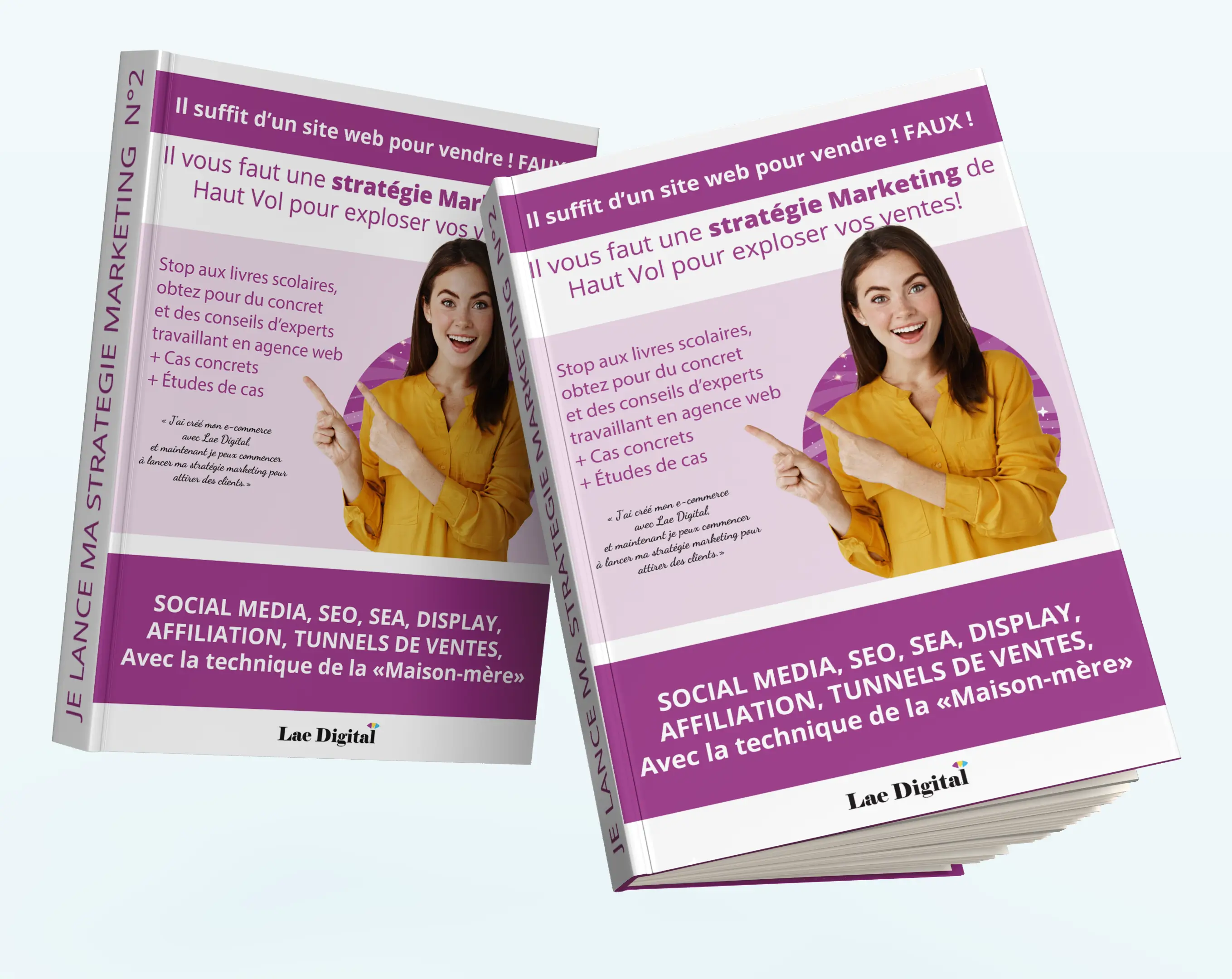 Couverture e-book gratuit "comment mettre en place sa stratégie marketing"